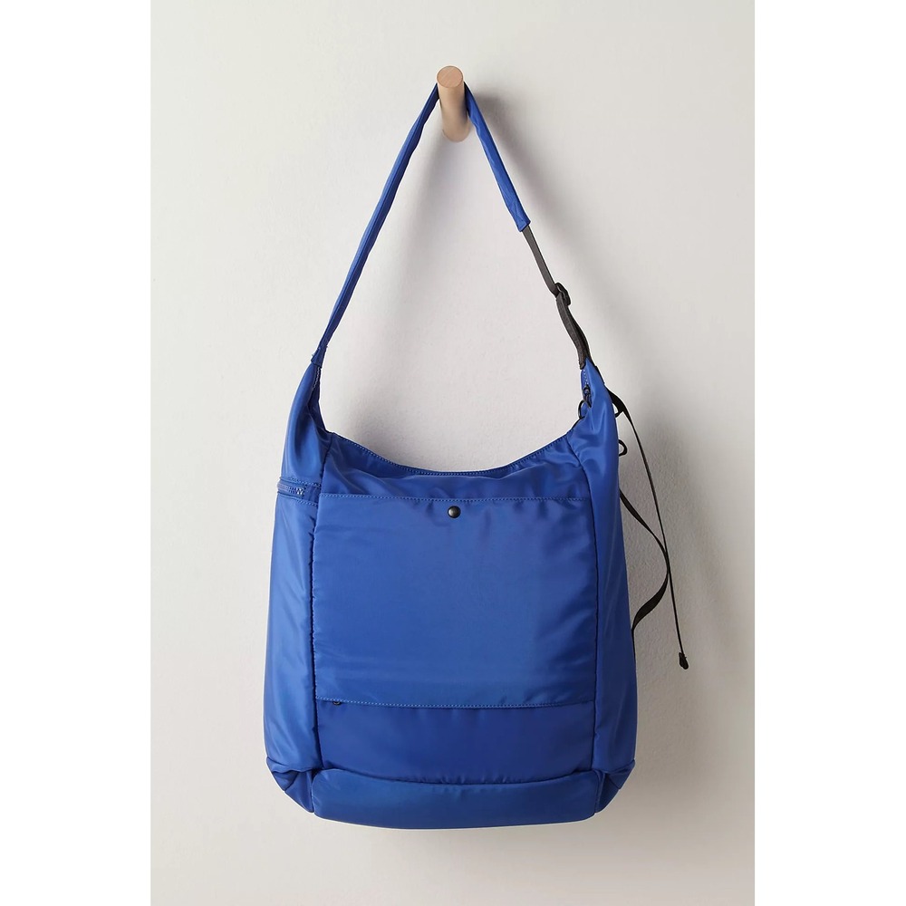 FP Movement Free People Quilted Carryall Bag Blue Travel Gym Tote Trolley Sleeve